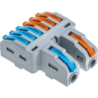 Разветвительная рычажковая клемма duwi CMK-526 PRO 2x6 0.08-4мм2 4шт 26661 1