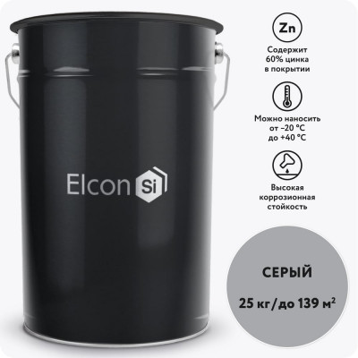 Цинконаполненный грунт Elcon zintech 60, 25 кг 00-00461522