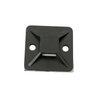 Самоклеящаяся площадка EKF 30х30 мм черная 100 шт. plc-30x30-b