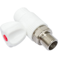 Шаровой прямой кран для радиатора СТМ PP-R DN ПЛАСТ 20х1/2" CPRS2012