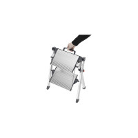 Стремянка алюминиевая Hailo MK80 ComfortLine (2 широкие ступени) 4310-100 4310100