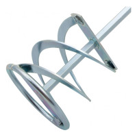 Миксер оцинкованный для красок и штукатурных смесей (80х400 мм; шестигранный хвостовик 8 мм) DENZEL 848447