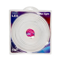 Светодиодная лента General Lighting Systems гибкий неон 5 м, 9,6Вт/м, 12В, 6мм, IP67, 6500К, холодный белый GLS-2835-120-9.6-12-NL-IP67-6 510411