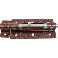 Накладная задвижка Tech-Krep/Zitar ЗД 9 120х65 круглый ригель D14мм, L150мм медь 148363