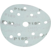 Круг шлифовальный FILM L312T (5 шт; 150 мм; на липучке; 15 отв; зелёный; P180) SUNMIGHT 53010R