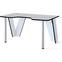 Компьютерный стол СОКОЛ КСТ-116 белый/черный 00-00012534