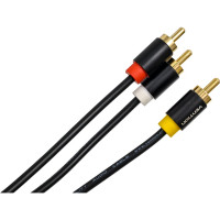 Кабель VENTION аудио Jack 3,5 mm M/3RCA M - 1.5м Чёрный VAB-R07-B150