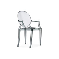 Пластиковый стул Woodville Luis gray 15441