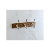 Планка с 3мя крючками Bronze de Luxe ФОРЕСТ матовый хром 10708C