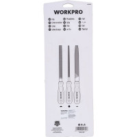Набор напильников WORKPRO 200 мм, 3 шт. WP201702