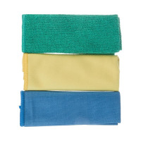 Хозяйственные салфетки Luscan микрофибра 30x30 см 200 гкв.м 3 штуки в упаковке 1604413
