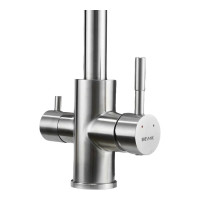 Смеситель для кухни SHEVANIK с подключением фильтра, сатин S868B