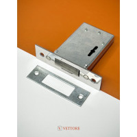 Врезной замок под сувальдный ключ VETTORE 800 cp хром 20305