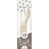 Столовые приборы Idiland вилка, ложка, нож, светло-бежевый 221135225/01