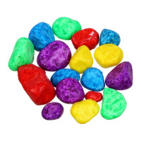 Цветные камни INBLOOM 2.0-3.0 см в банке 500 г, натуральный камень 173-075