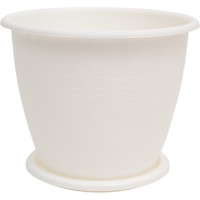 Цветочный горшок ЗПИ Альтернатива Розалия 3.2 л, белый М1523