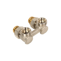 Узел угловой конусный Victoria с шаровыми кранами 3/4 (с переходниками 3/4-1/2) 60-302