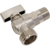 Угловой кран Victoria 1/2-3/4 никелированный 61-203