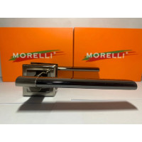Дверная ручка MORELLI "Agbar", цвет-бел. никель/черн. никель MH-21 SN/BN-S 9010798