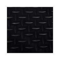 Рифленый коврик-дорожка VORTEX ПВХ 2мм 0,9x10м, против скольжения, черный 22334