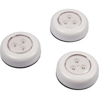 Набор светодиодных светильников Jazzway TS5-RGBx3 3SMD + 3RGB 6700-7000К 60лм пушлайт 3шт + с пультом ДУ 2 градации яркости 12 режимов RGB таймер 3хAAA (не входят в комплект) 5031630