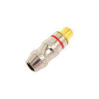 Разъем RCA гнездо Pro Legend металл на кабель, красный и синий, Gold, PL2164