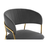 Стул Woodville Kamelia grey/gold 11777