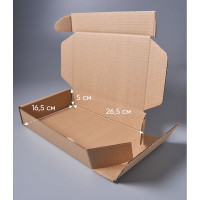 Картонная коробка PACK INNOVATION 26.5x16.5x5 см, 2.19 л, 40 шт. IP0GK0SS00265.165.05-40