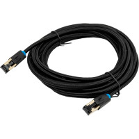 Прямой патч-корд VENTION SFTP cat.8 RJ45 - 5м. Черный Тканевая оплетка IKGBJ