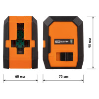 Лазерный уровень TDM ELECTRIC лу-1(з) гранит, 15 м, ± 1 мм/5 м, два луча, 520 нм, резьба 1/4 SQ1018-0301