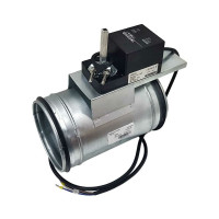 Заслонка регулирующая круглая TKD125-02DN/230V 125 мм с реверсивным электроприводом 2Нм, 220В, управление открыто/закрыто TECHNO 551251
