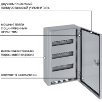 Щит TDM ELECTRIC ЩРН-36 (540x330x120) IP54 Народный эконом SQ0905-3012