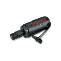 Зачистная пневматическая прямая машина TOPTUL мини 1/4", 6 мм, 25000 об/мин KASA0825