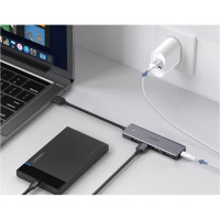 USB концентратор Ugreen хаб 4 в 1 Type C, 4 x USB 3.0 50985