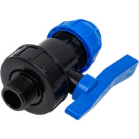 ПНД Кран Rvc 25x3/4 наружная резьба UNIO/ 12605