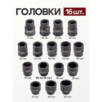 Набор ударных инструментов Forcekraft 21пр, 3/4''(12гр.) FK-6212-9MPB(56368)