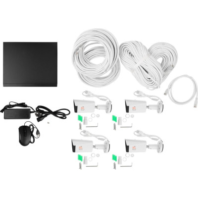 Netlink Nl-nv04-p-kit готовый ip комплект видеонаблюдения 4мп с poe питанием УТ-00001704