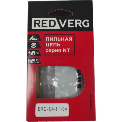 REDVERG Цепь 34зв, 1/4, 1,1 мм для пилы-мини RD-C18BL/U 6683685