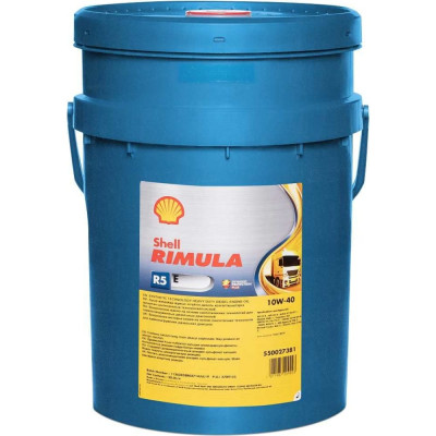 Синтетическое моторное масло SHELL Rimula R5 E 10W-40 CF/CF-4/CG-4/CH-4/CI-4 E3/E5/E7 550033235