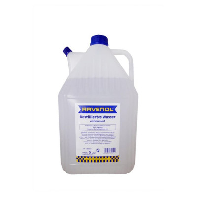 RAVENOL Дистиллированная вода destilliertes Wasser спец. канистра 1360010-005-01-001