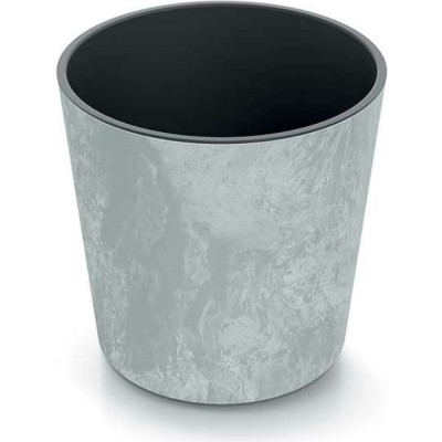 Prosperplast DURO300E 422U Кашпо URBI ROUND EFFECT d30см h295мм 15л17л бетон с вкладышем 067025