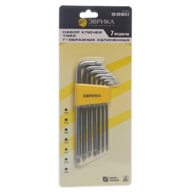 Набор ключей torx Эврика ER-25107LT