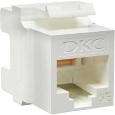 DKC Модуль keystone rj45 cat5e неэкранированный(utp), 180 градусов, белый(форм-фактор a10) RNK5EU180WH