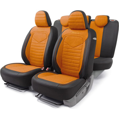 Авточехлы AUTOPROFI LINEN LIN-1505 BK/ORANGE