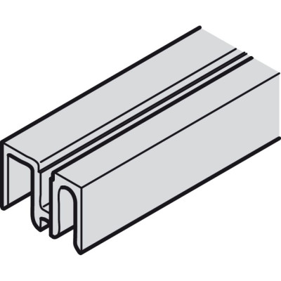 Hafele Slido F-Line41 Направляющий профиль алюминиевый под панель 2.5м 402.36.812