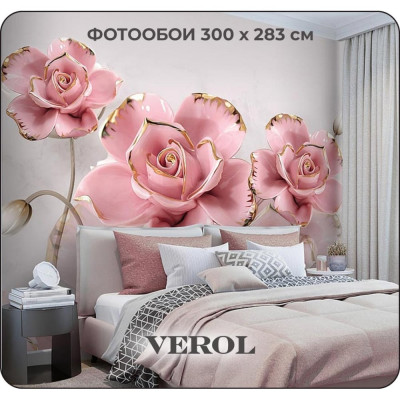 Флизелиновые фотообои Verol Цветы 3D 10-ФФО_04729