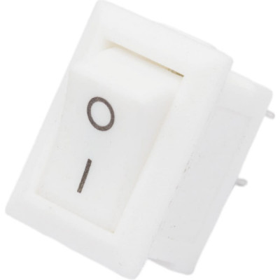 REXANT Клавишный выключатель 250В, 3А, (2с), ON-OFF, белый, Micro (RWB-101), 10 шт. 36-2012