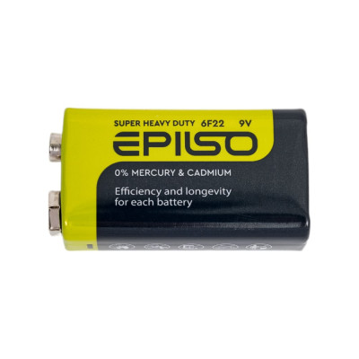 Epilso Элементы питания солевой (угольно-цинковый) 6f22/9v крона упаковка 24 шт EPB-6F22-24S