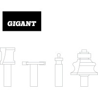 Gigant Набор фрез для изготовления шарнирных соединений хвостовик 12мм GC-0072