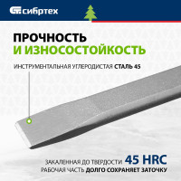 Оцинкованное зубило СИБРТЕХ 18786